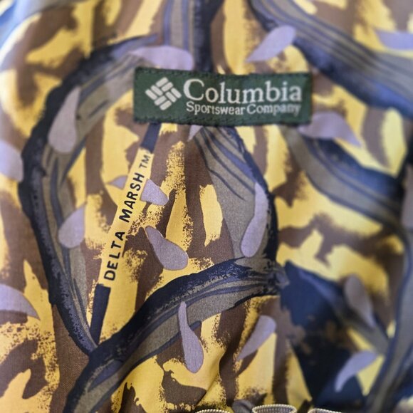 Vintage 90's Columbia Delta Marsh 1995 Men's L Camouflage Hunting Reversible Jac - Picture 7 of 16